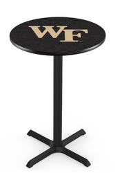 Wake Forest L211 Black Wrinkle Logo Table