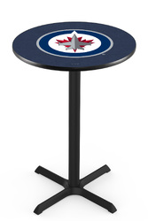 Winnipeg Jets L211 Black Wrinkle Logo Table