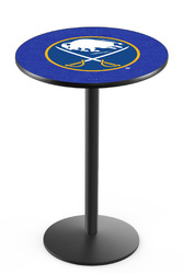 Buffalo Sabres L214 Black Wrinkle Logo Table