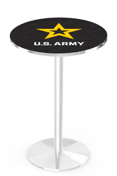 Army L214 Chrome Logo Table