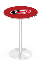 Carolina Hurricanes L214 Chrome Logo Table