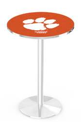 Clemson L214 Chrome Logo Table