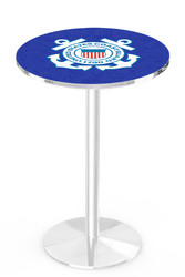 Coast Guard L214 Chrome Logo Table