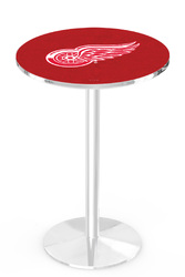 Detroit Red Wings L214 Chrome Logo Table