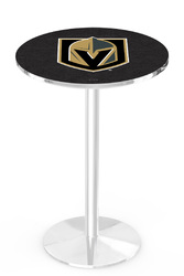 Vegas Golden Knights L214 Chrome Logo Table