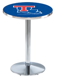 Louisiana Tech L214 Chrome Logo Table