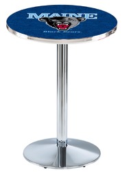 Maine L214 Chrome Logo Table