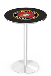 Marines L214 Chrome Logo Table