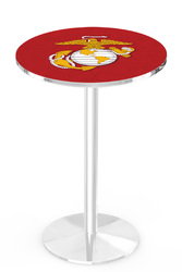 Marines L214 Chrome Logo Table