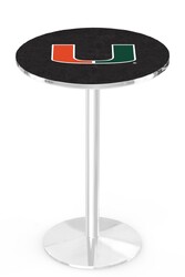 Miami L214 Chrome Logo Table
