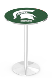 Michigan State L214 Chrome Logo Table