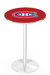 Montreal Canadiens L214 Chrome Logo Table