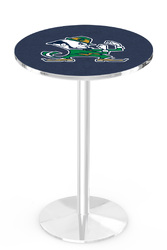 Notre Dame L214 Chrome Logo Table