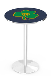Notre Dame L214 Chrome Logo Table
