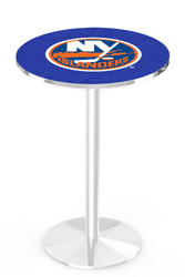 New York Islanders L214 Chrome Logo Table
