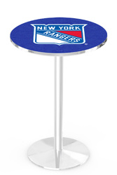 New York Rangers L214 Chrome Logo Table