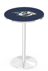 Nashville Predators L214 Chrome Logo Table