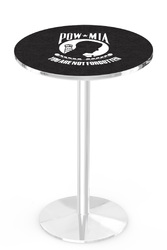 POW/MIA L214 Chrome Logo Table