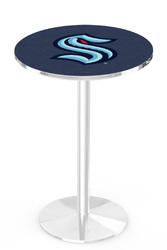 Seattle Kraken L214 Chrome Logo Table