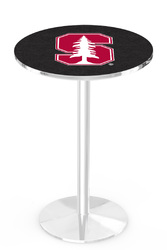 Stanford L214 Chrome Logo Table