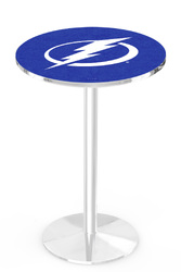 Tampa Bay Lightning L214 Chrome Logo Table