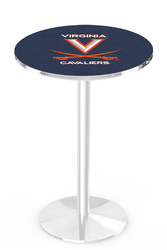 Virginia L214 Chrome Logo Table