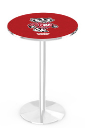 Wisconsin L214 Chrome Logo Table
