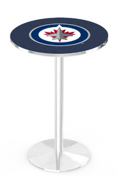 Winnipeg Jets L214 Chrome Logo Table