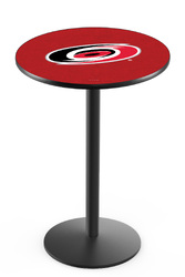 Carolina Hurricanes L214 Black Wrinkle Logo Table