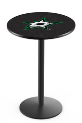 Dallas Stars L214 Black Wrinkle Logo Table