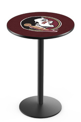 Florida State L214 Black Wrinkle Logo Table