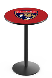 Florida Panthers L214 Black Wrinkle Logo Table