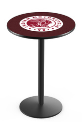 Indian Motorcycle L214 Black Wrinkle Logo Table