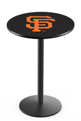 San Francisco Giants L214 Black Wrinkle Logo Table