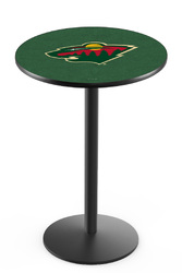 Minnesota Wild L214 Black Wrinkle Logo Table