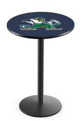 Notre Dame L214 Black Wrinkle Logo Table