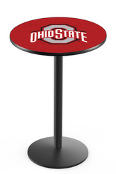 Ohio State L214 Black Wrinkle Logo Table