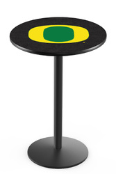 Oregon L214 Black Wrinkle Logo Table