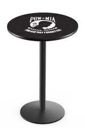 POW/MIA L214 Black Wrinkle Logo Table