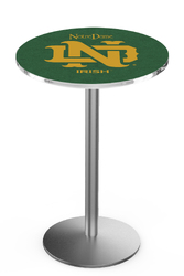 Notre Dame L214 Stainless Steel Logo Table