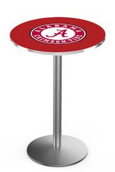 Alabama Crimson Tide L214 Stainless Steel Logo Table