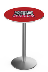 Alabama Crimson Tide L214 Stainless Steel Logo Table