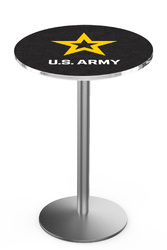 Army L214 Stainless Steel Logo Table