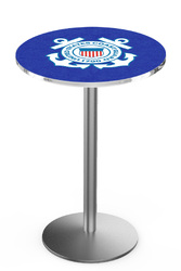 Coast Guard L214 Stainless Steel Logo Table