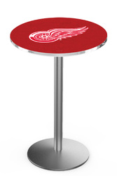 Detroit Red Wings L214 Stainless Steel Logo Table
