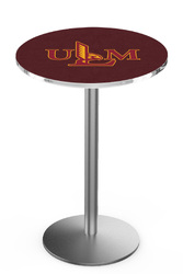 Louisiana Monroe L214 Stainless Steel Logo Table