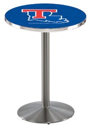 Louisiana Tech L214 Stainless Steel Logo Table