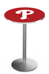 Philadelphia Phillies L214 Stainless Steel Logo Table