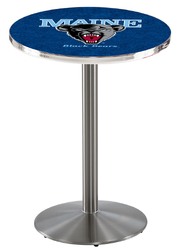 Maine L214 Stainless Steel Logo Table