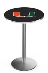 Miami L214 Stainless Steel Logo Table